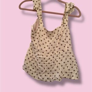 Polka Dot Sleeveless Top